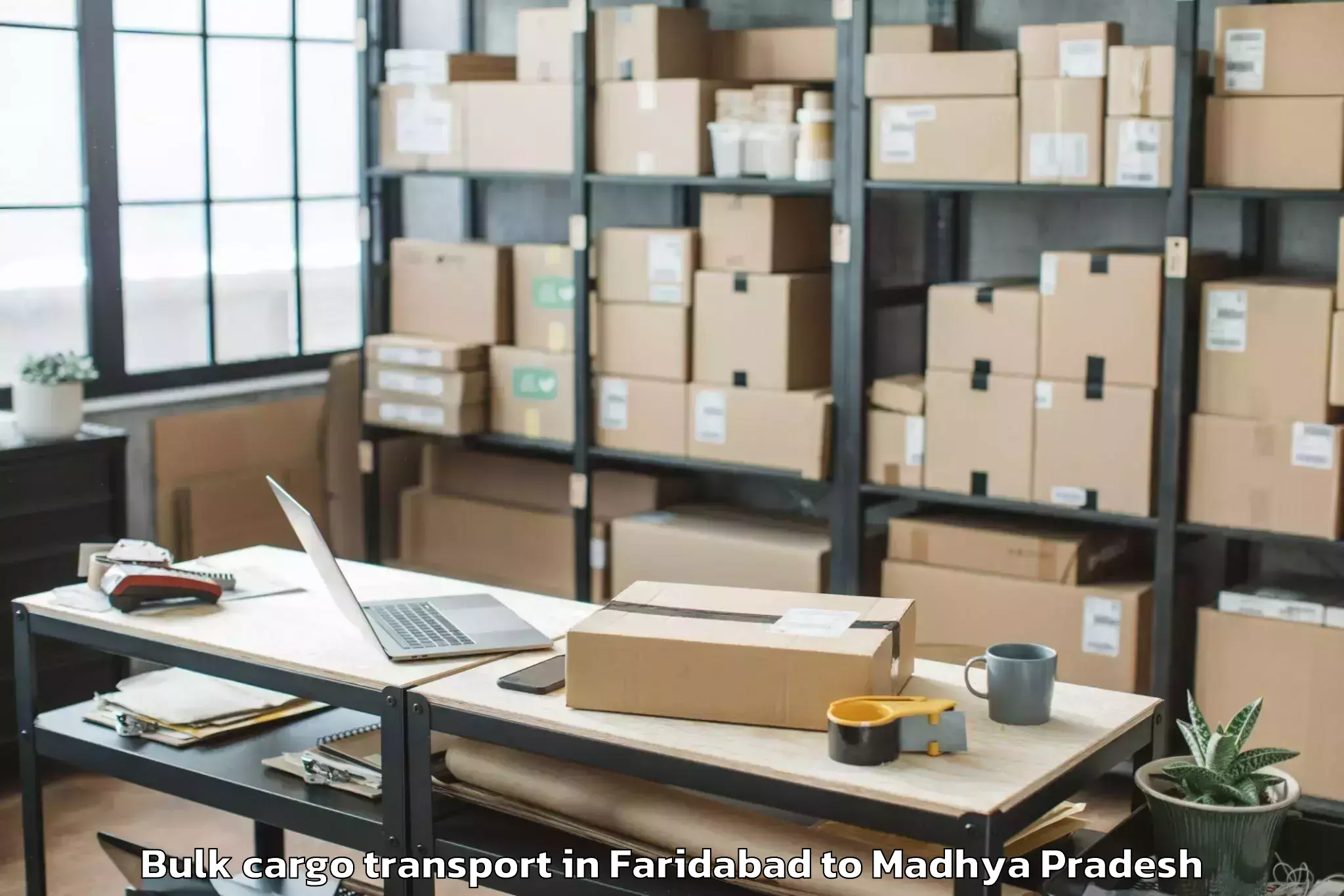 Get Faridabad to Satwas Bulk Cargo Transport